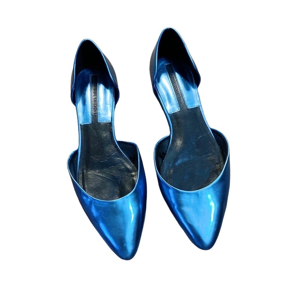 Zara blue flats shoes